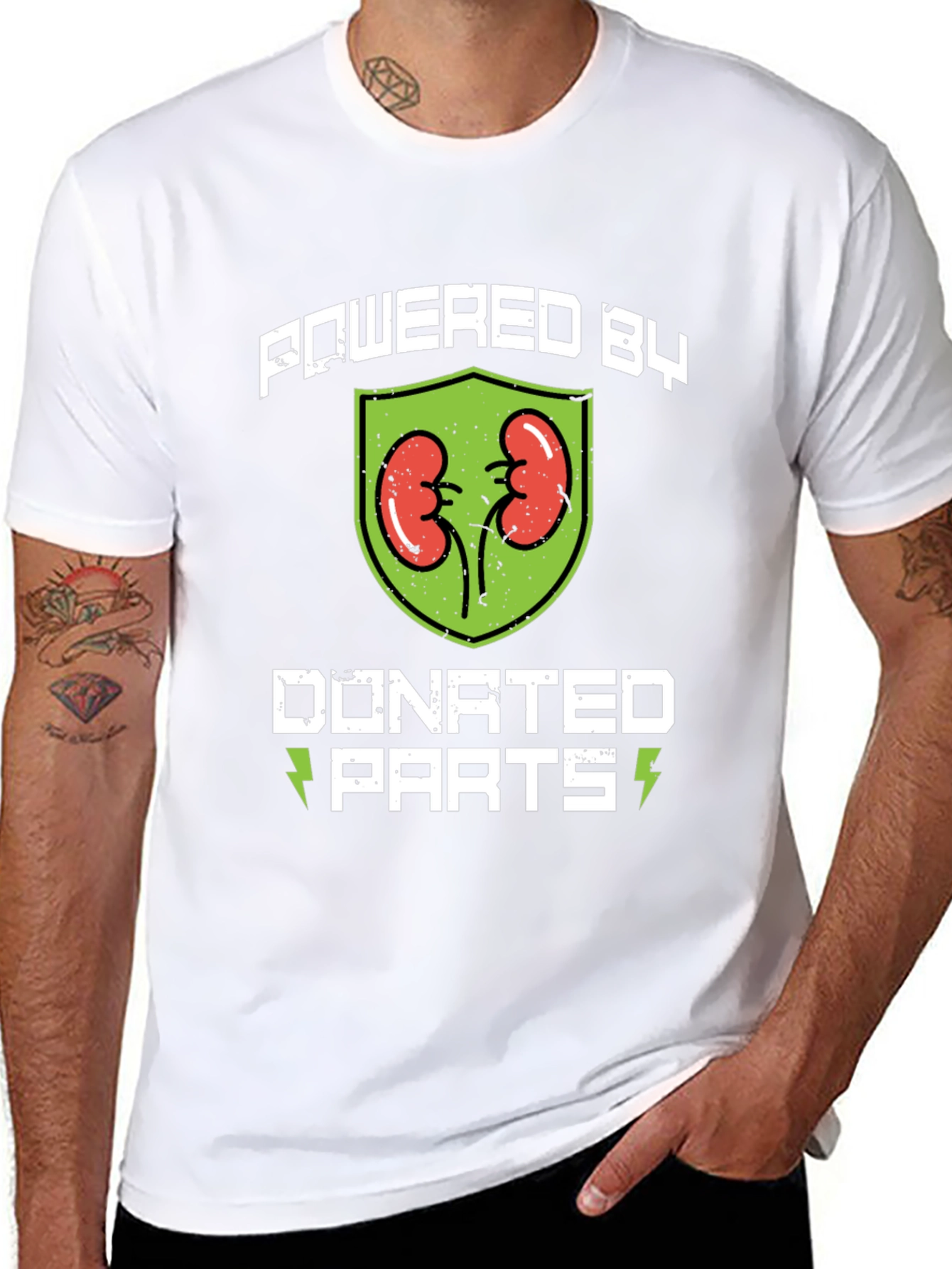 Powered By Donated Parts Graphic Tee