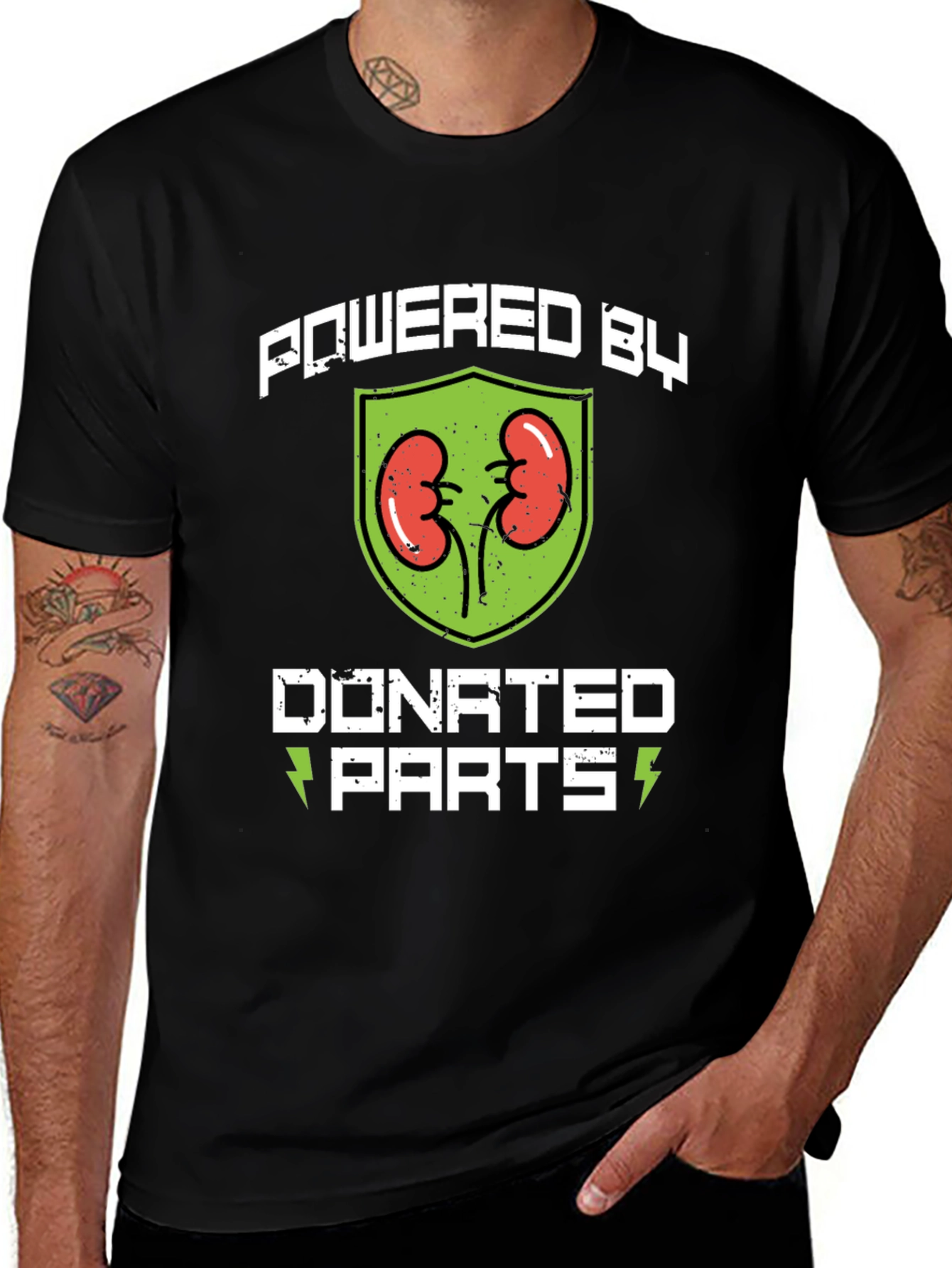 Powered By Donated Parts Graphic Tee