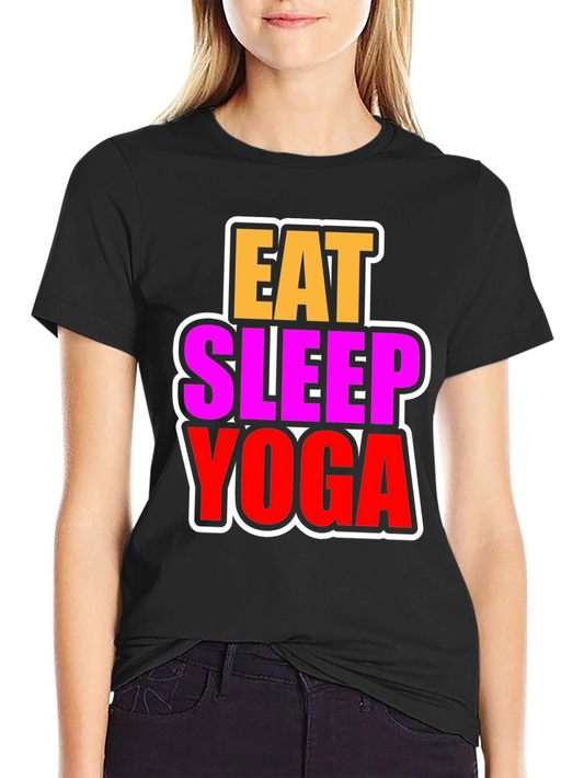 Eat Sleep Yoga Graphic T-Shirt - Fitness & Wellness