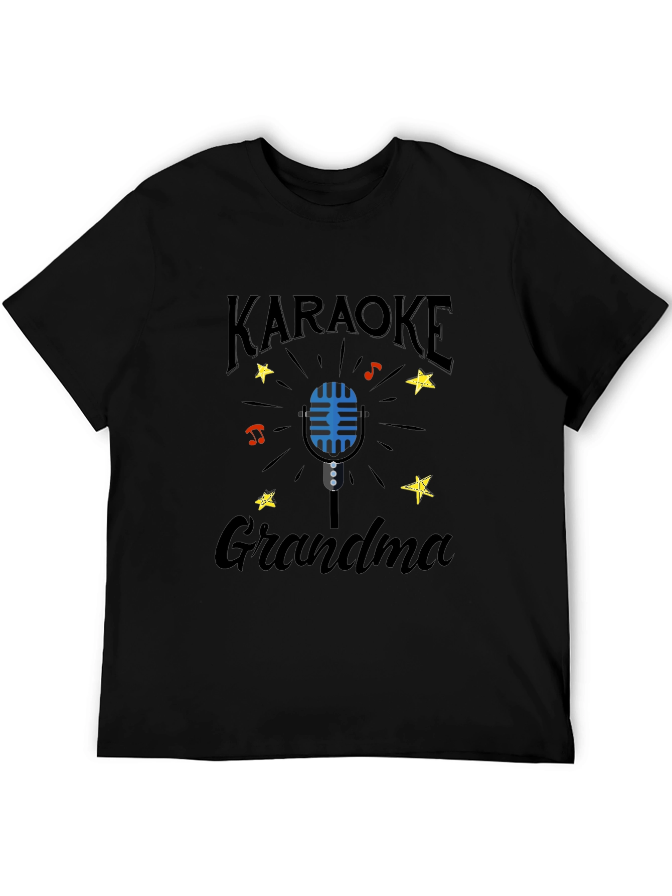 Karaoke Grandma T-Shirt - Black