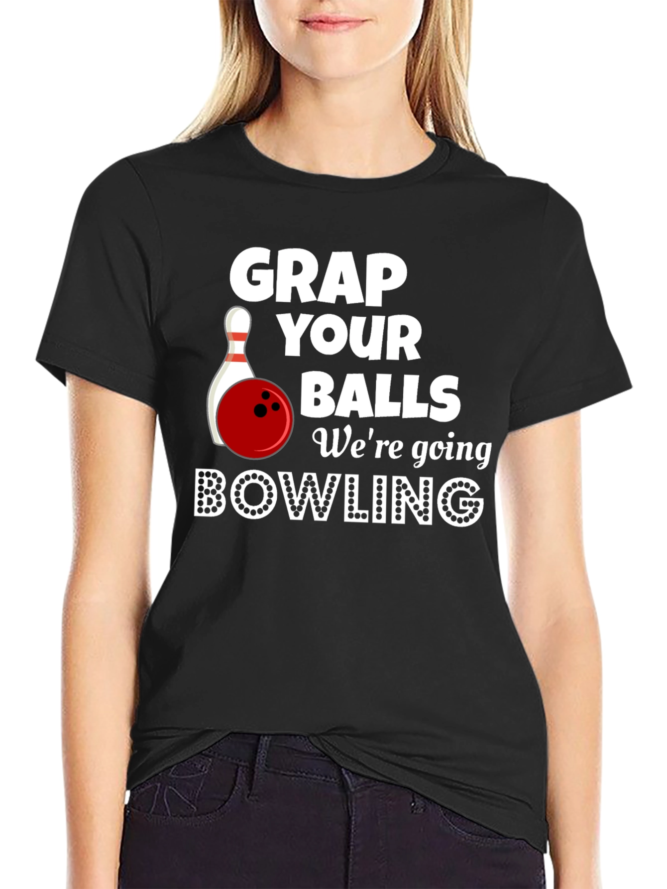 Bowling Graphic Tee - Grap Your Balls