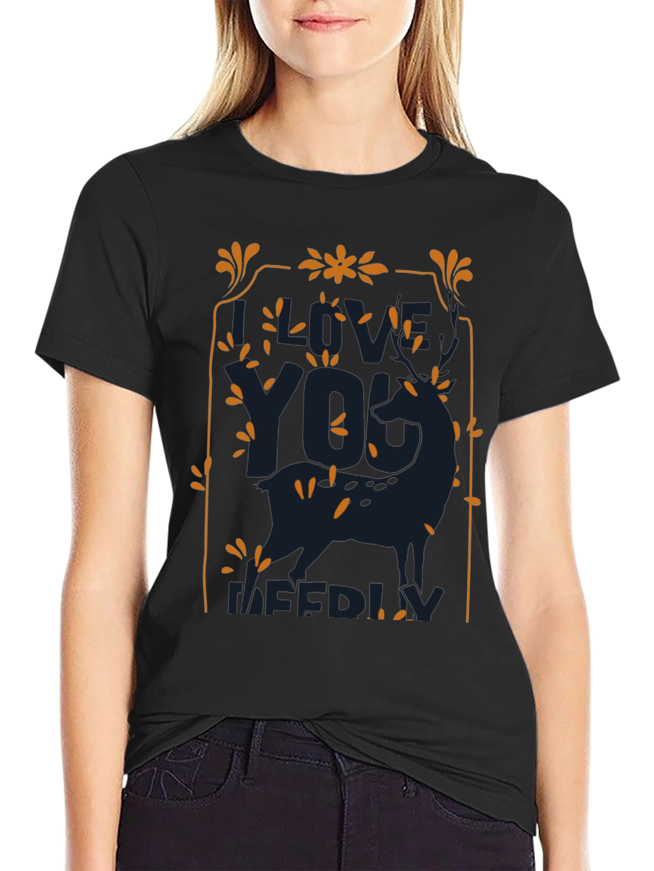 I Love You Deerly T-Shirt - Mens Graphic Tee
