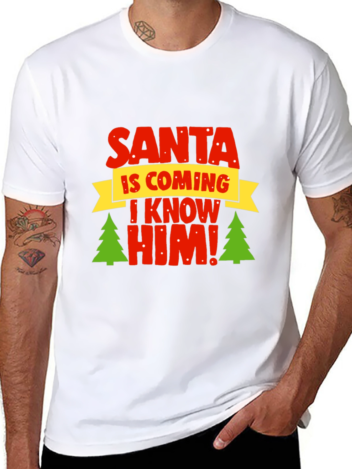 Santa I Know Him T-Shirt - Holiday Festive Top