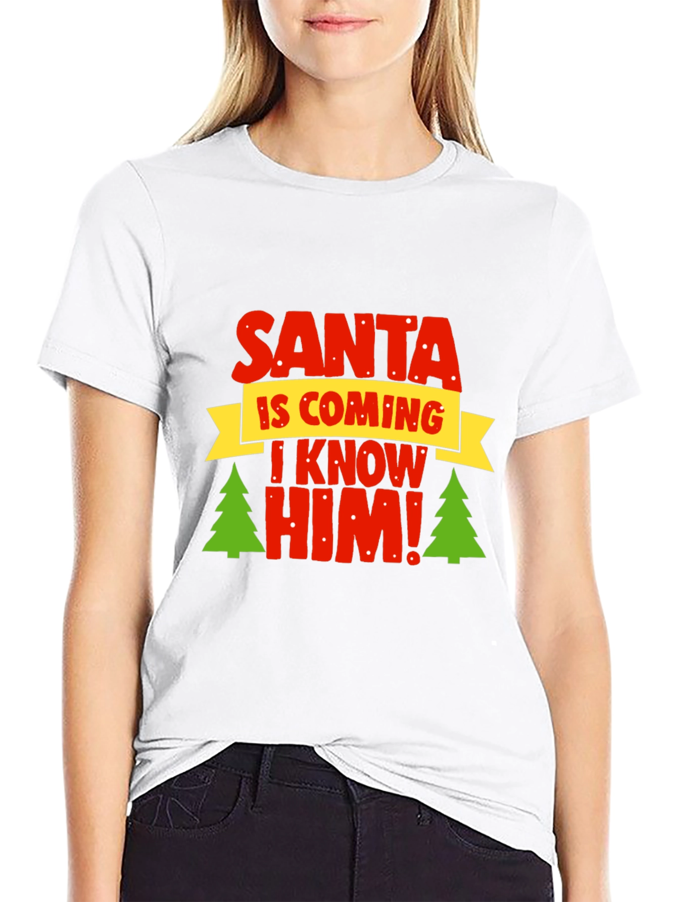 Santa I Know Him T-Shirt - Holiday Festive Top