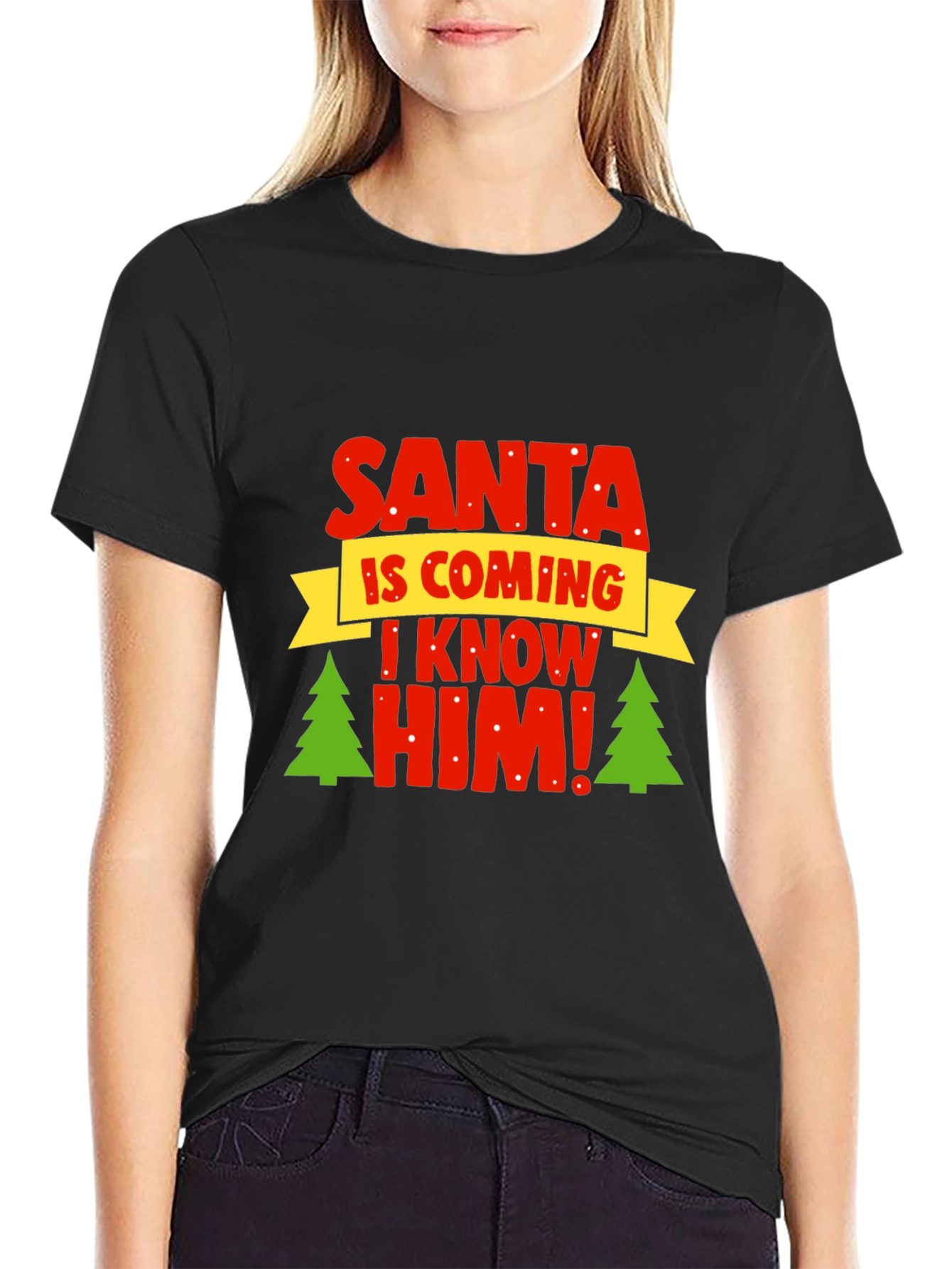Santa I Know Him T-Shirt - Holiday Festive Top