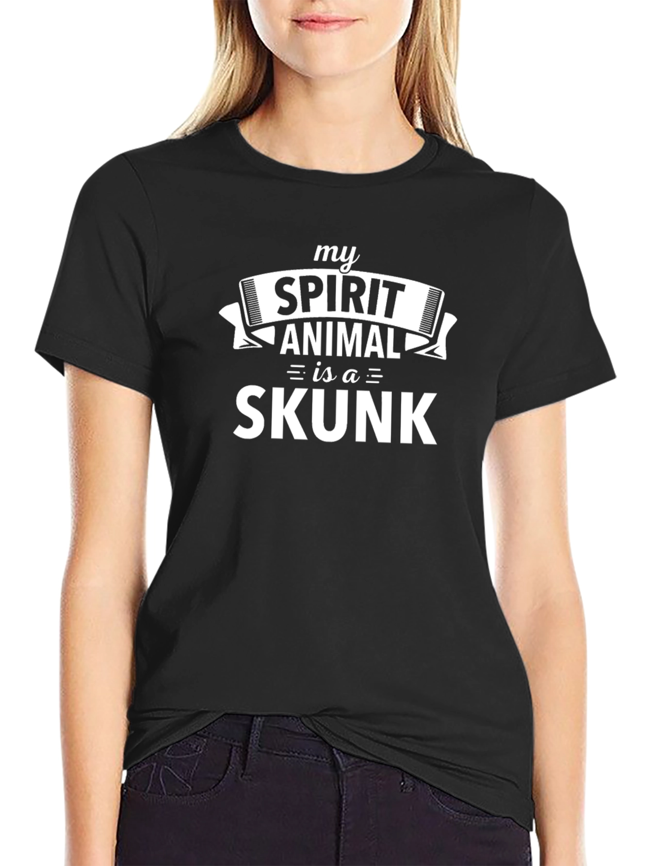 My Spirit Animal is a Skunk Novelty T-Shirt