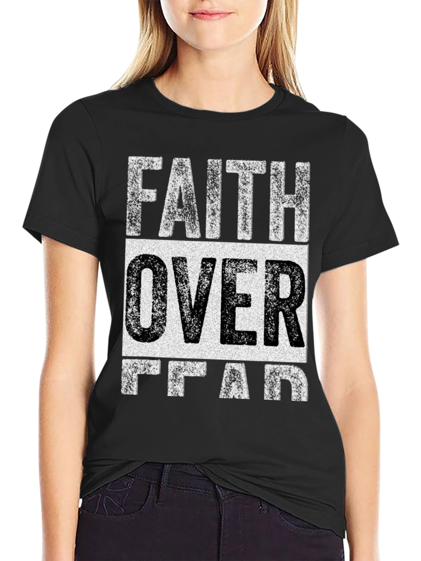 Faith Over Fear Graphic Tee - Christian T-Shirt