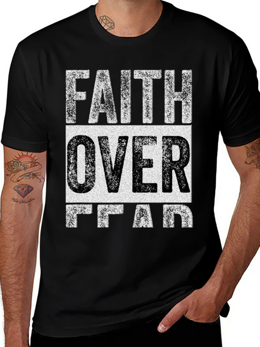 Faith Over Fear Graphic Tee - Christian T-Shirt