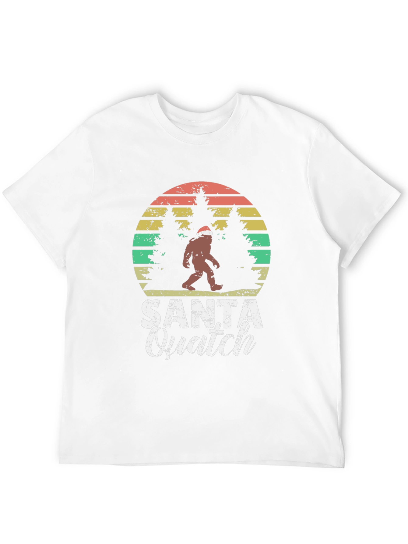Santa Quatch T-Shirt Bigfoot Christmas Tee