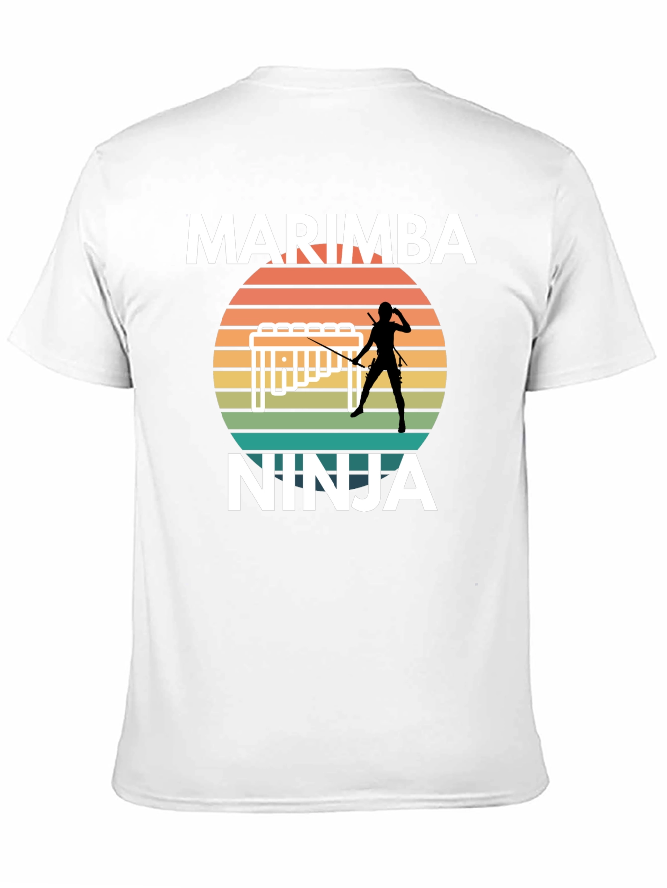 Marimba Ninja Graphic T-Shirt - Musical Martial Arts Tee