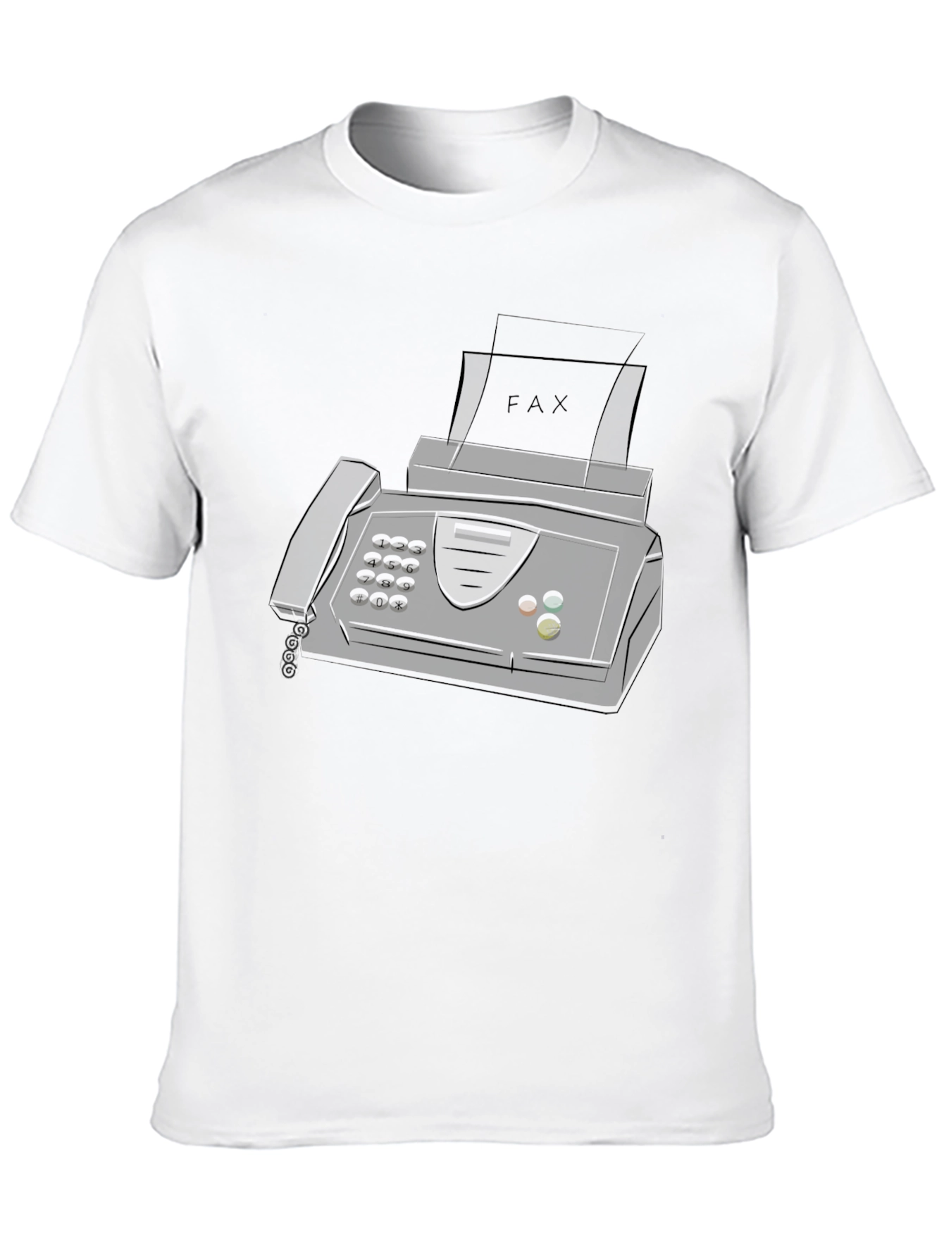 Fax Machine T-Shirt - Retro Office Humor Tee