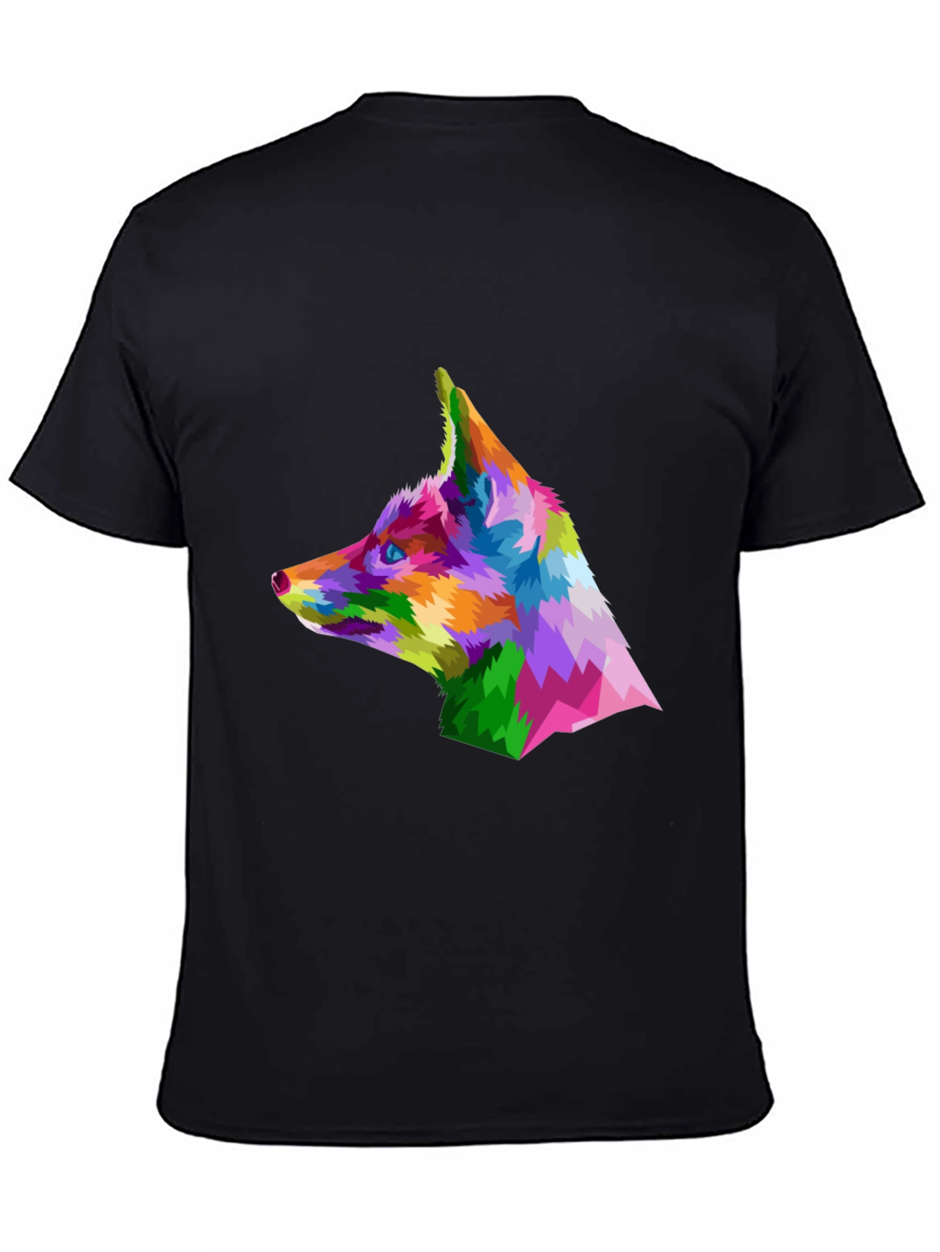 Geometric Fox Head T-Shirt