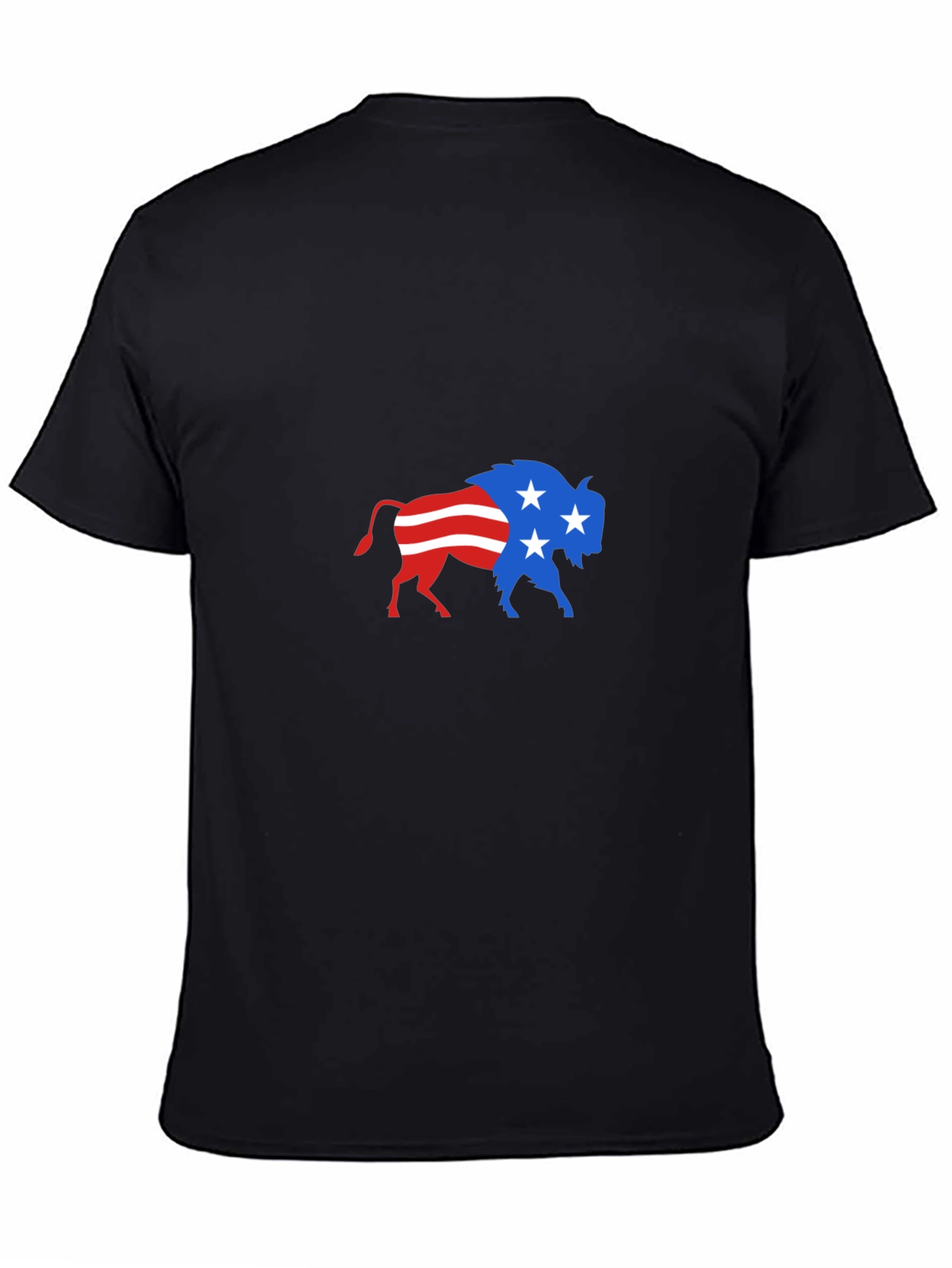 Patriotic Buffalo Graphic Tee - Stylish Comfort