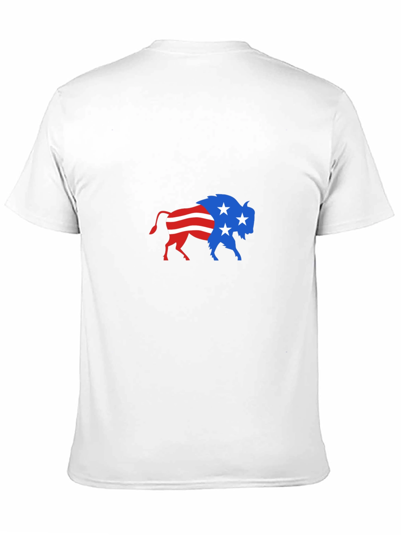 Patriotic Buffalo Graphic Tee - Stylish Comfort