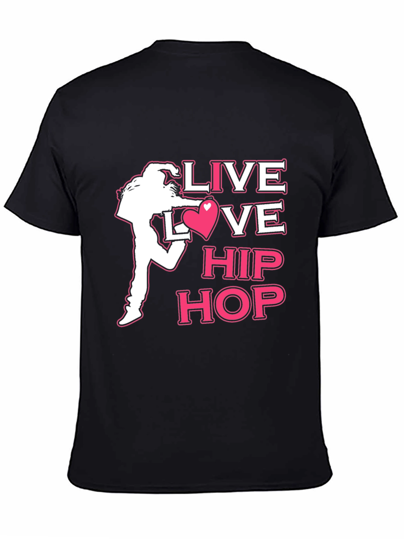 Live Love Hip Hop Graphic T-Shirt