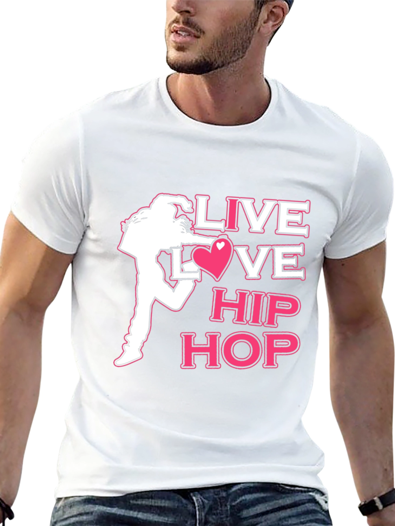 Live Love Hip Hop Graphic T-Shirt