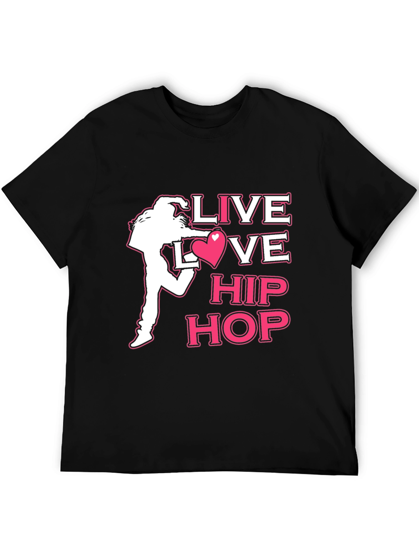 Live Love Hip Hop Graphic T-Shirt