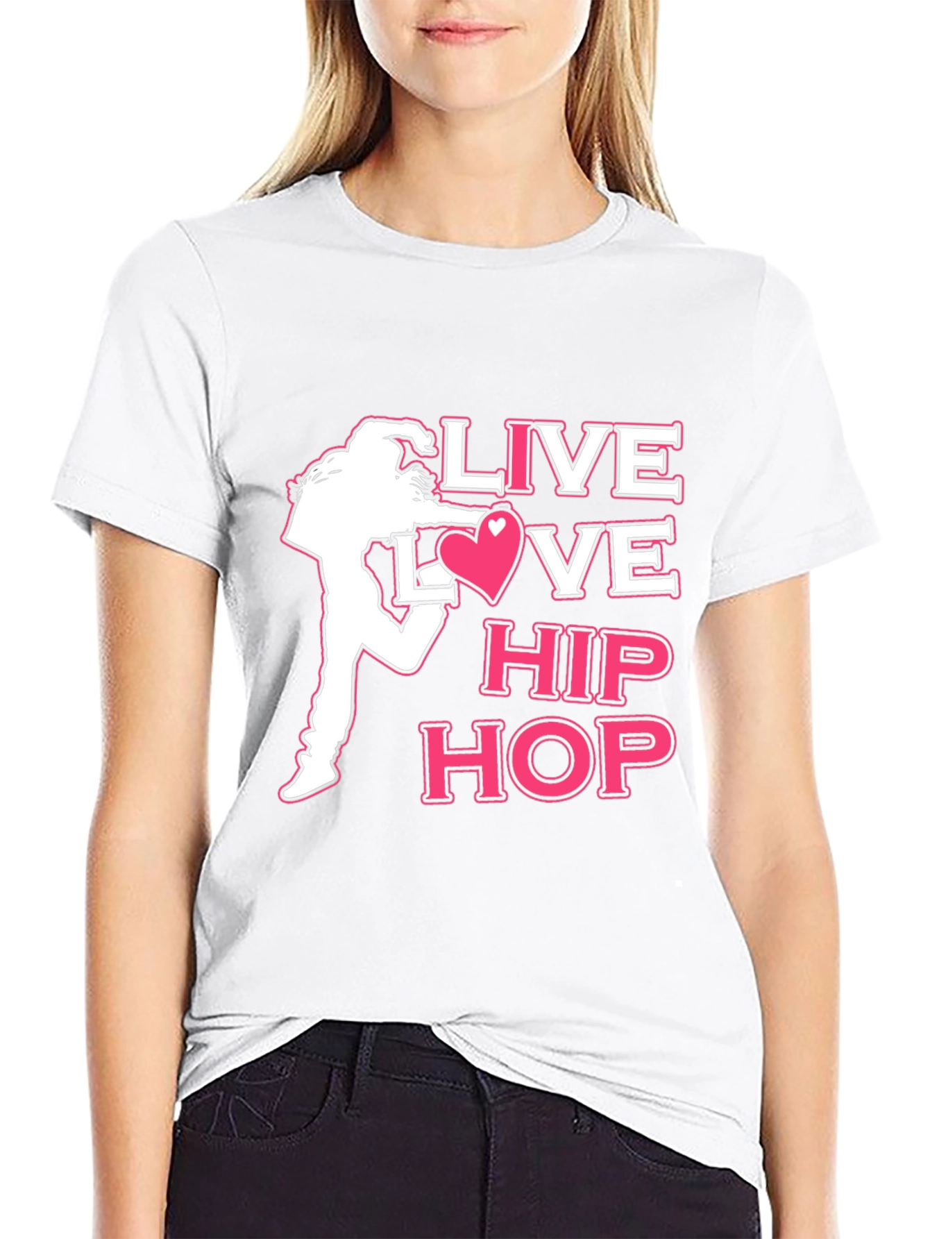 Live Love Hip Hop Graphic T-Shirt