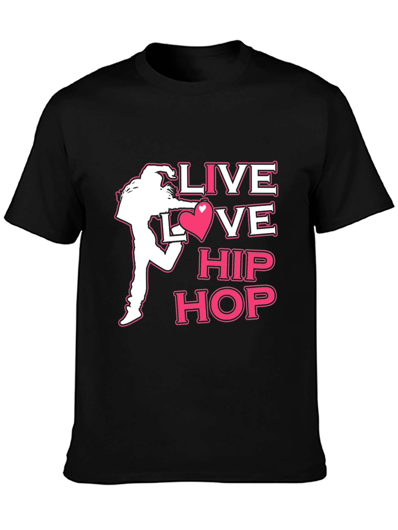 Live Love Hip Hop Graphic T-Shirt