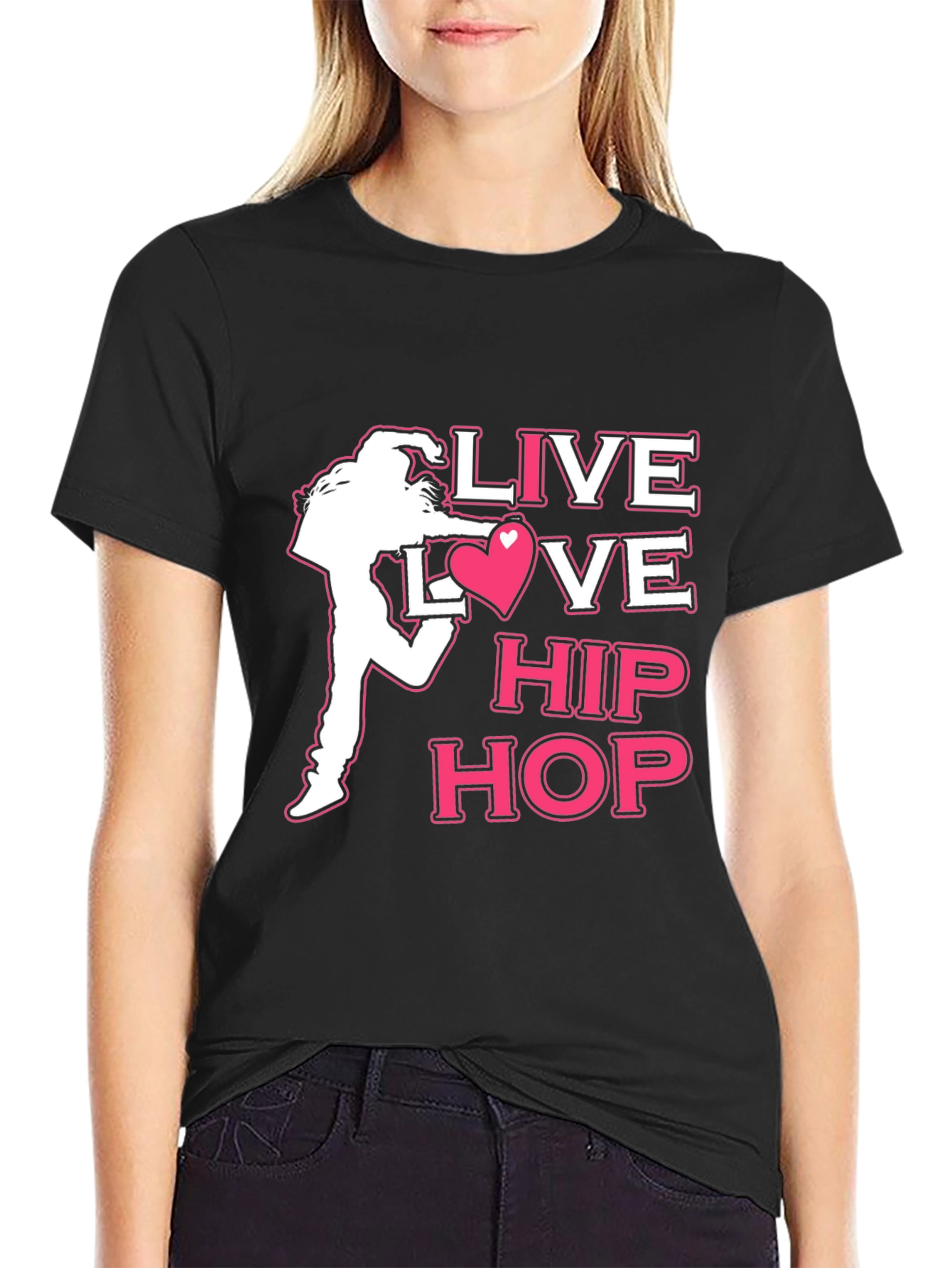 Live Love Hip Hop Graphic T-Shirt