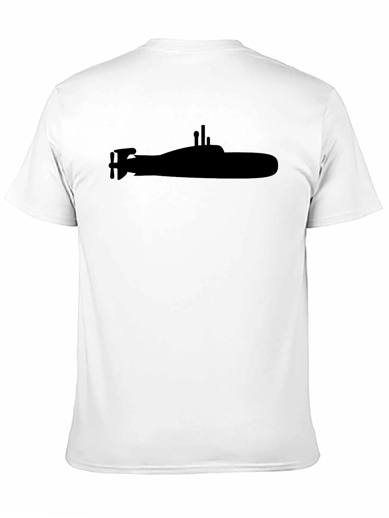 Submarine Graphic Tee - Black Crew Neck Shirt
