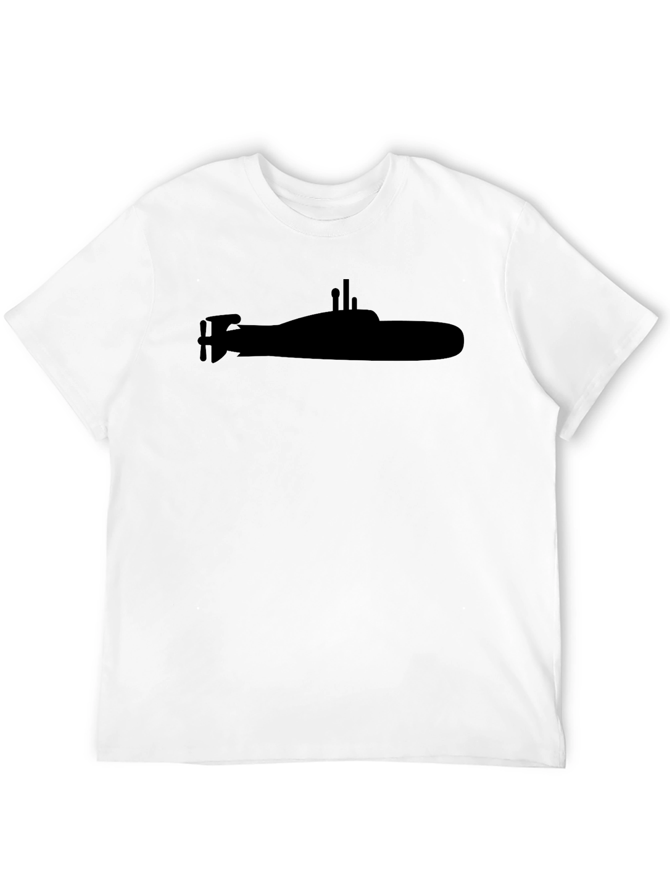 Submarine Graphic Tee - Black Crew Neck Shirt
