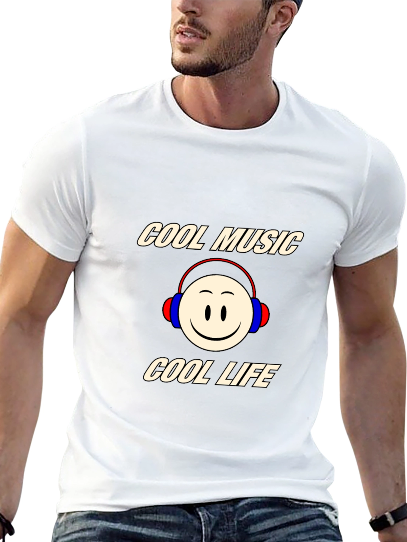 Cool Music Cool Life Graphic T-Shirt