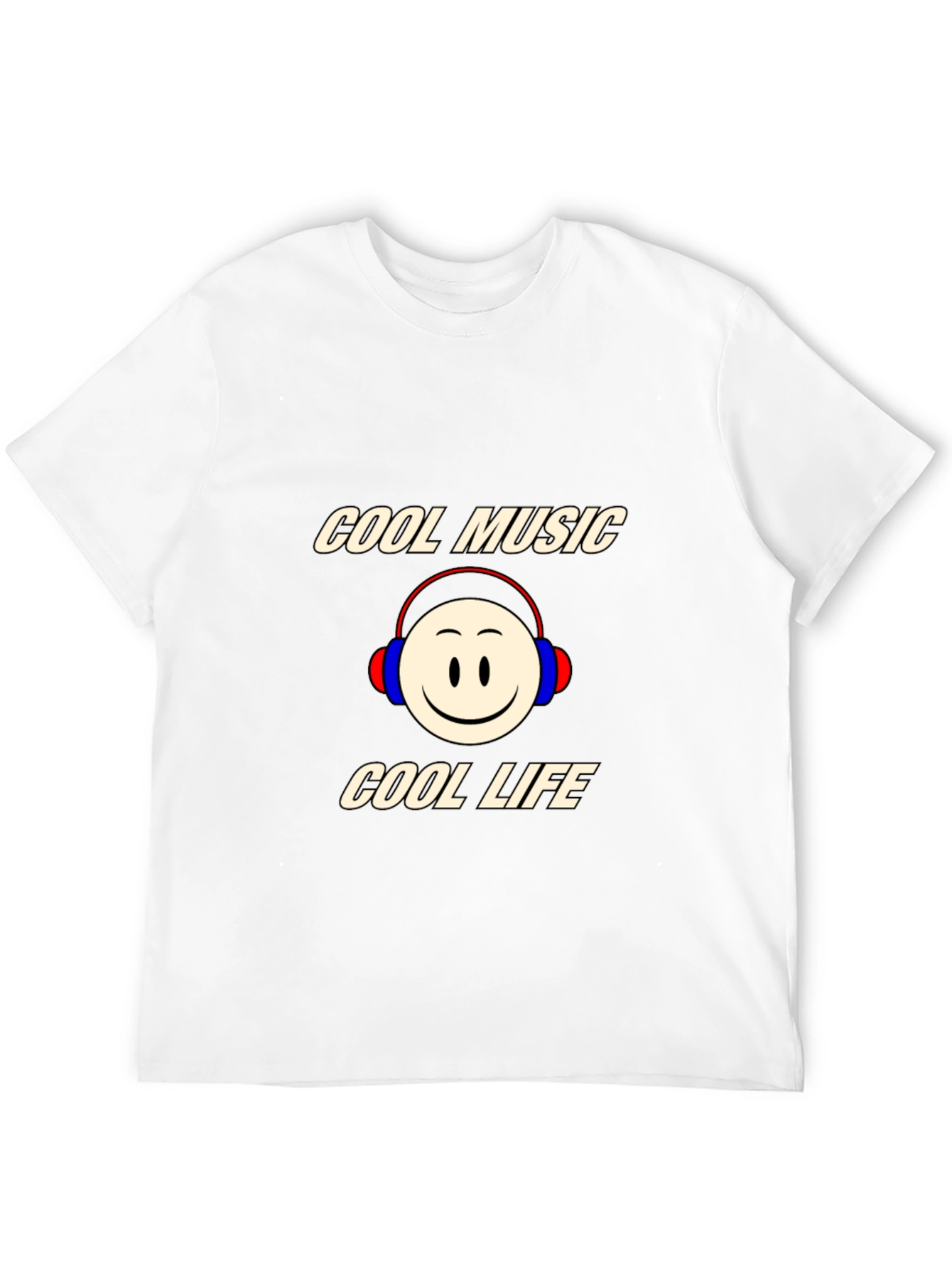 Cool Music Cool Life Graphic T-Shirt