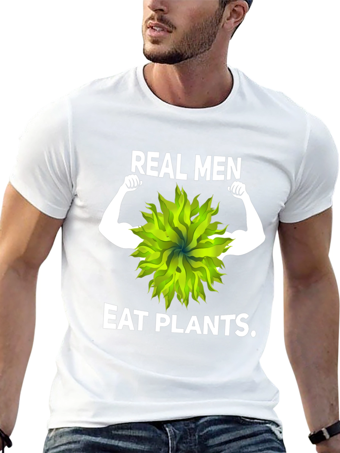 Real Men Eat Plants Graphic Tee