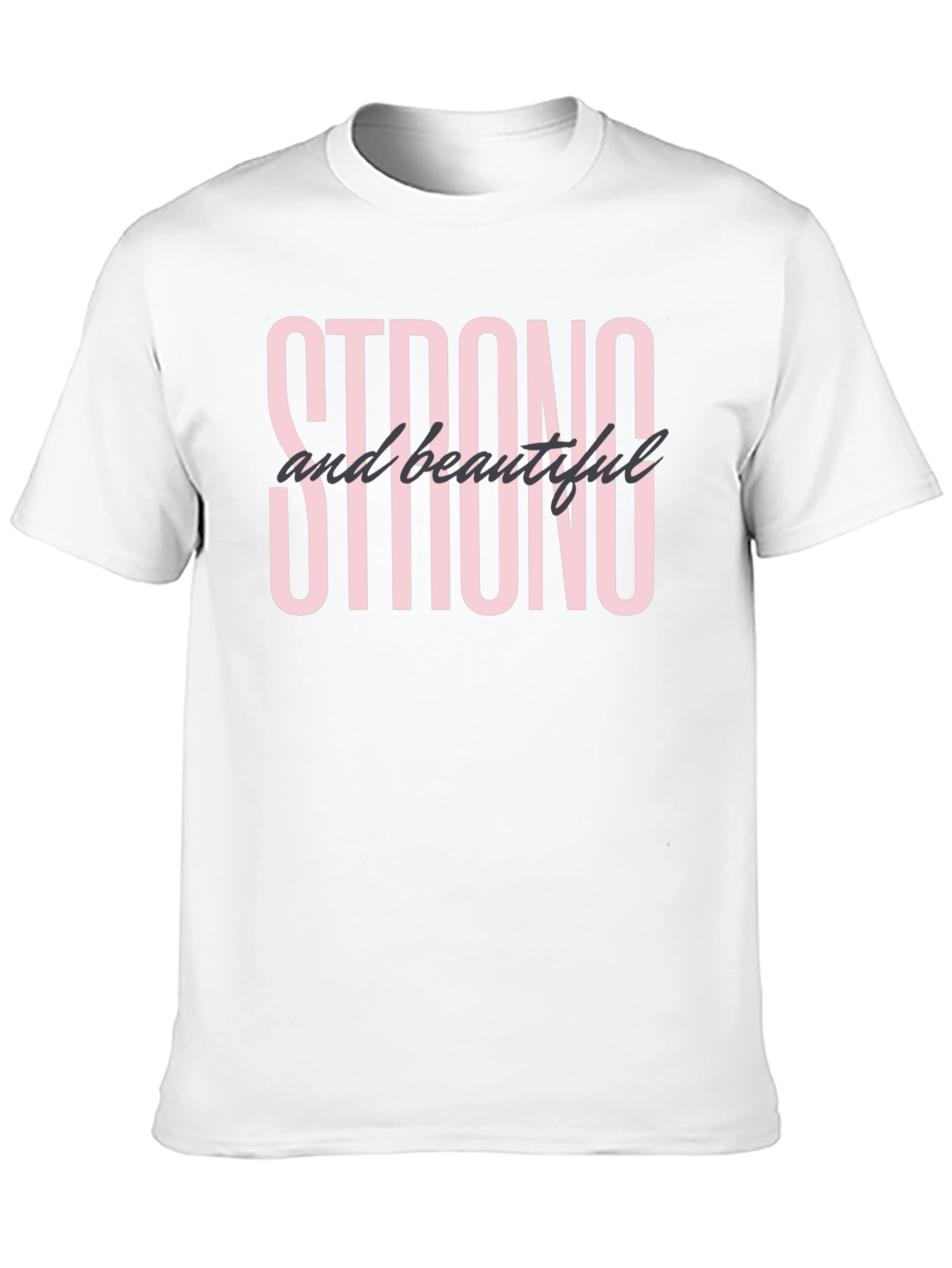 Strong and Beautiful Graphic T-Shirt - Black
