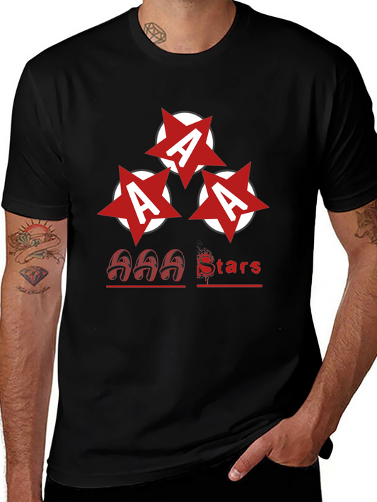 AAA Stars Graphic Tee - Bold and Stylish
