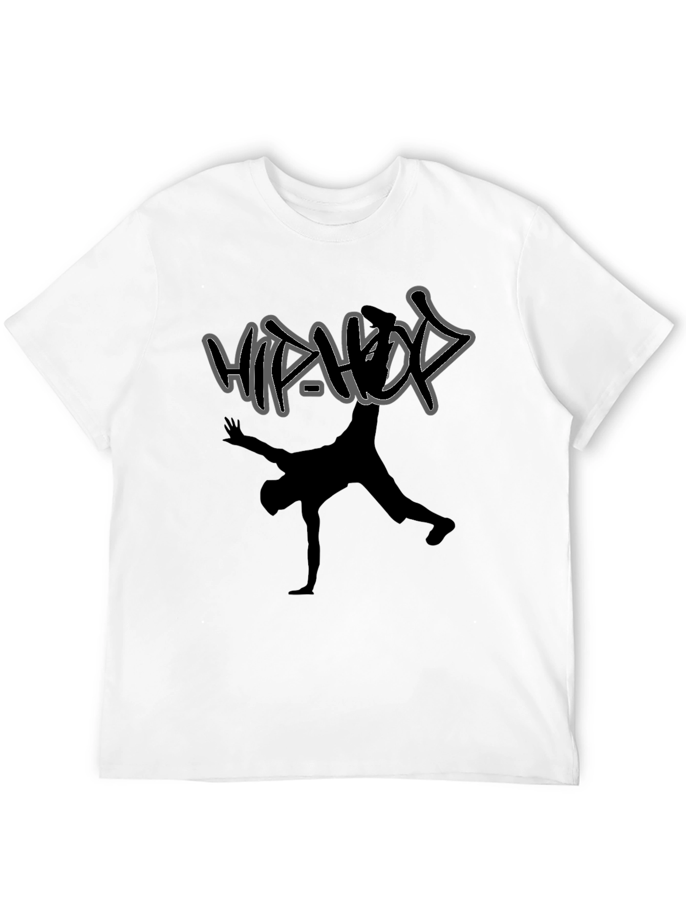 Hip Hop Dancer Graphic T-Shirt - Stylish Black Tee