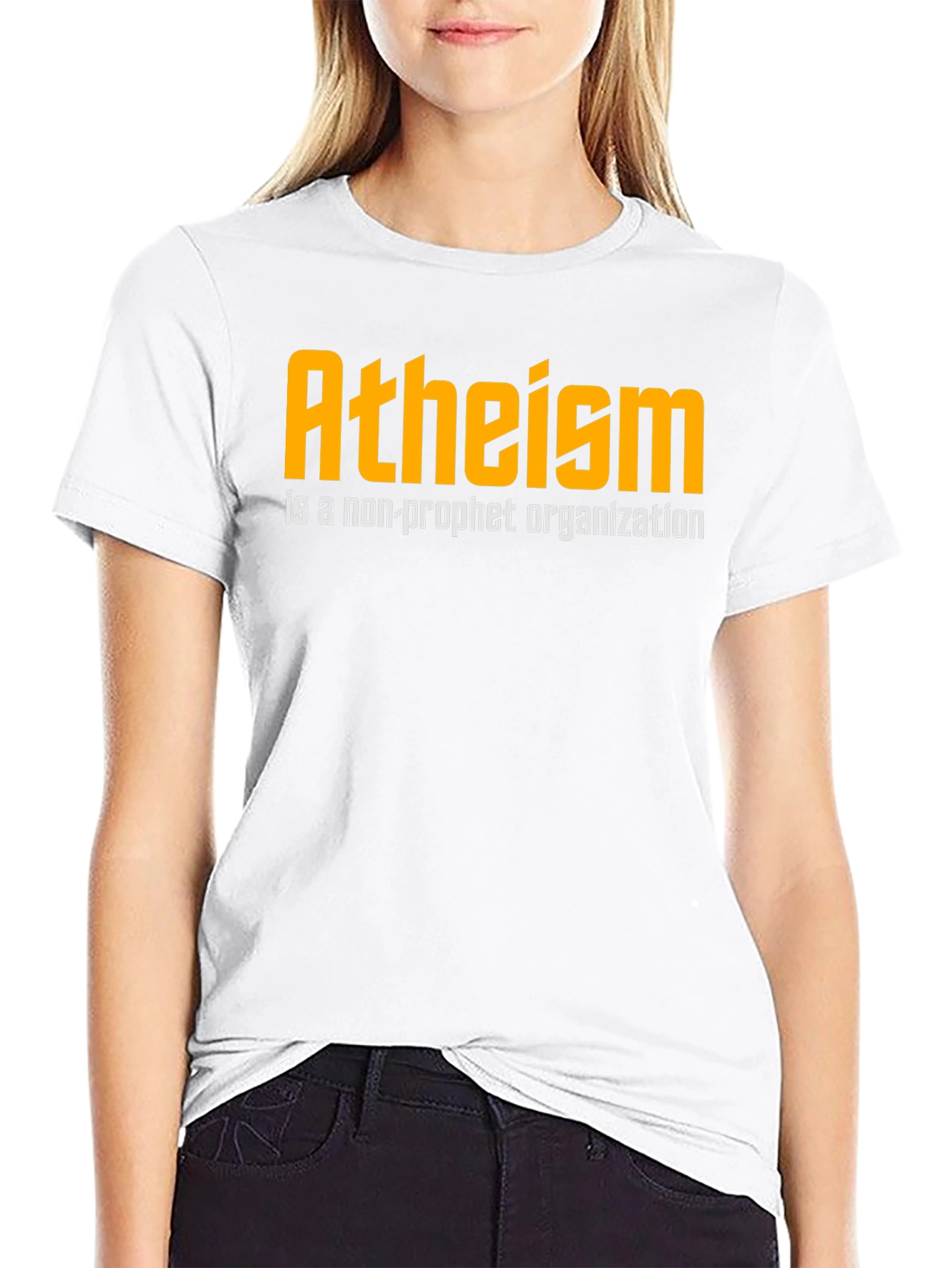 Atheism Non-Profit Slogan Graphic T-Shirt