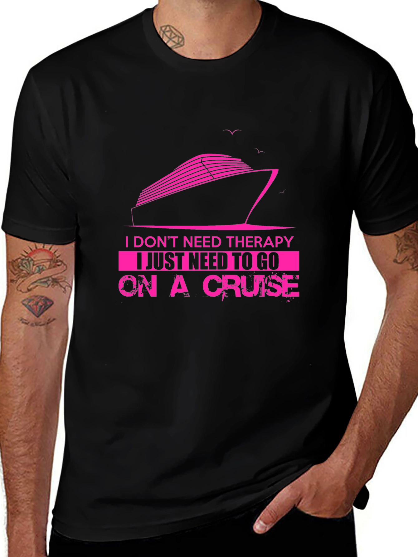 Cruise Therapy T-Shirt - Vacation Mode Activated!