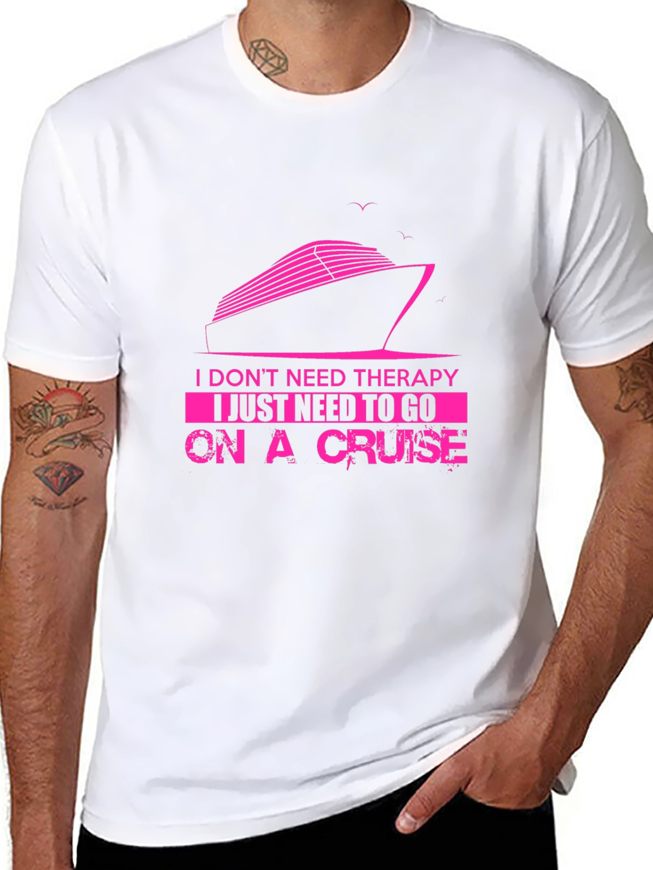 Cruise Therapy T-Shirt - Vacation Mode Activated!