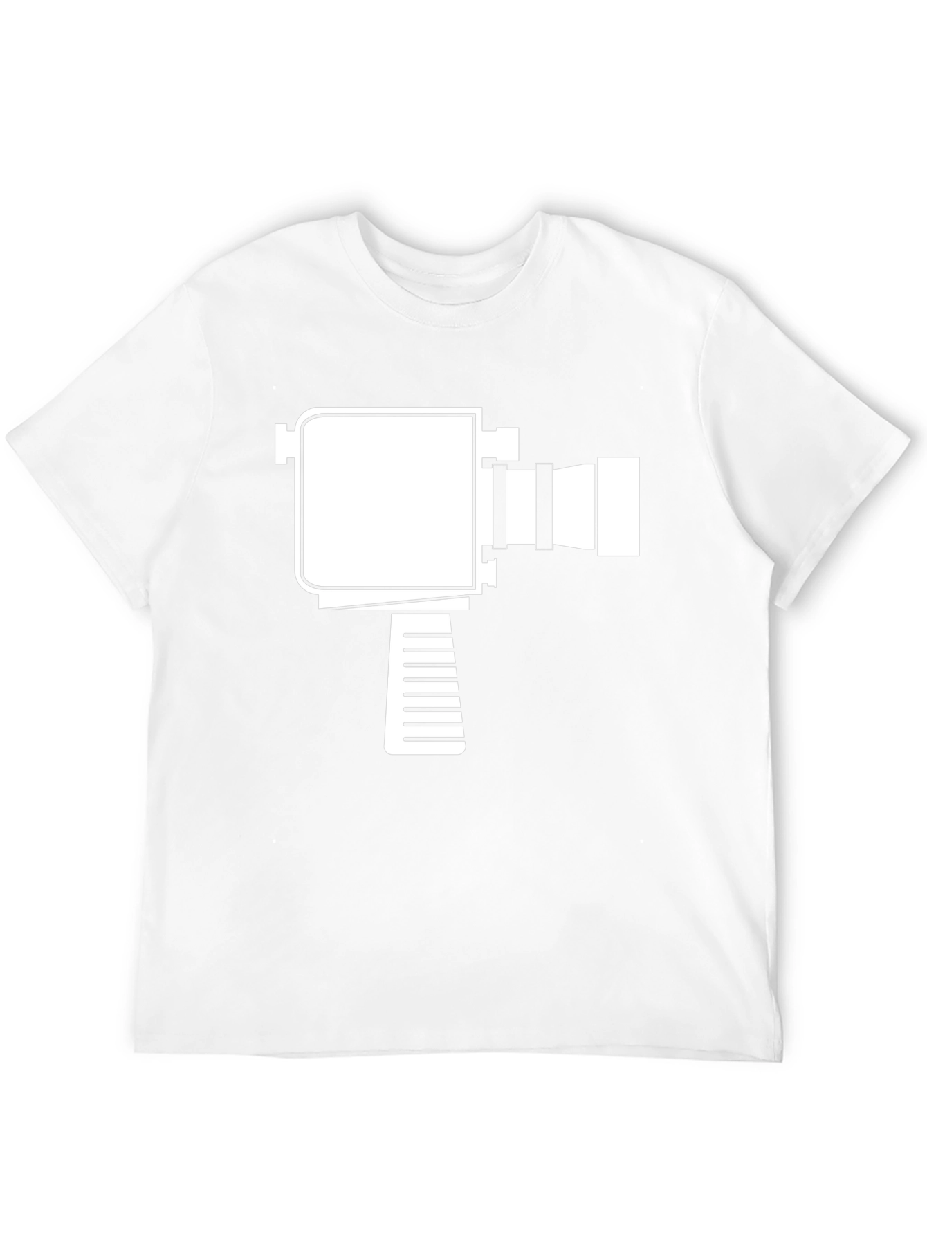 Retro Camera Graphic T-Shirt - Black