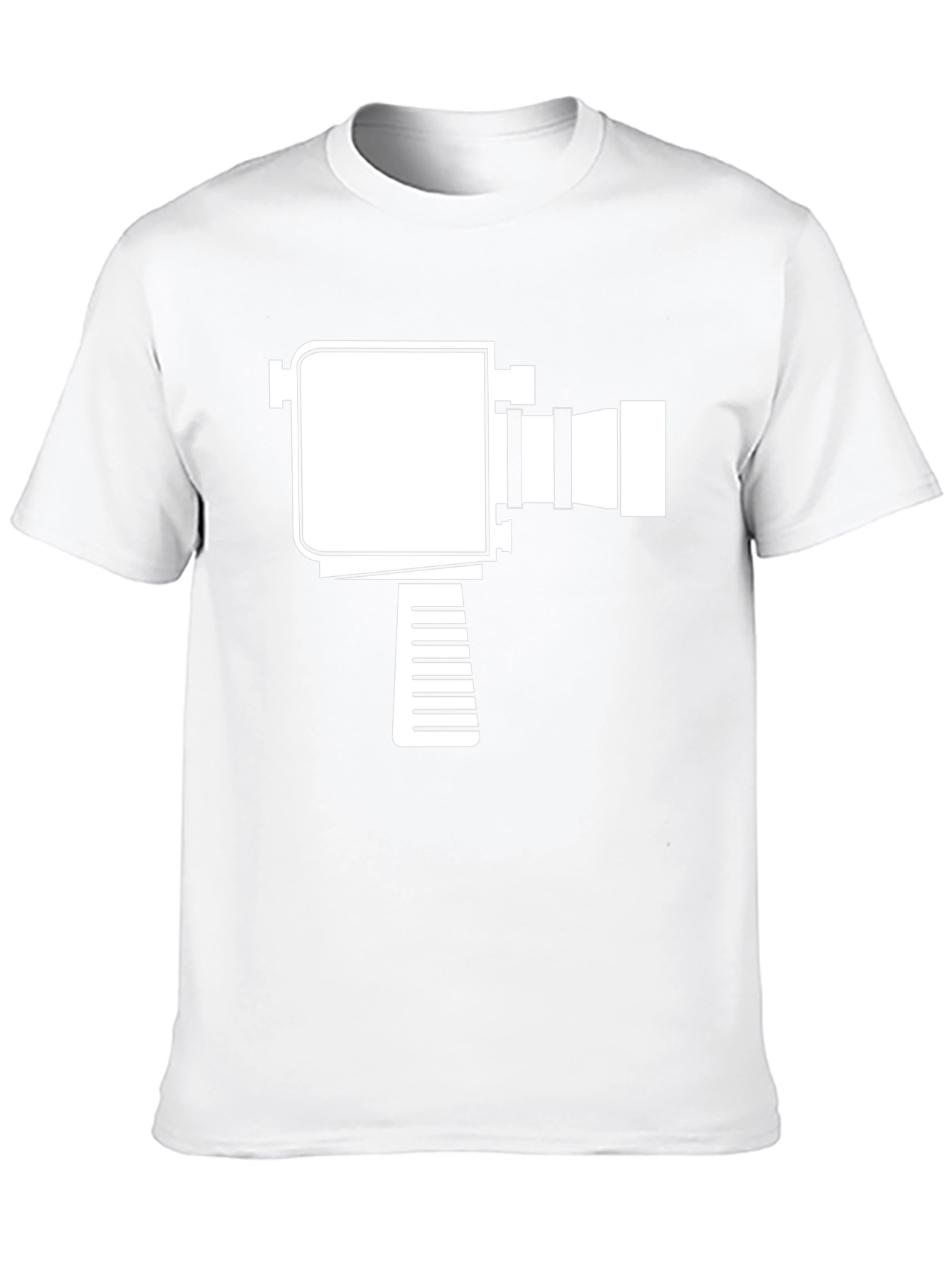 Retro Camera Graphic T-Shirt - Black