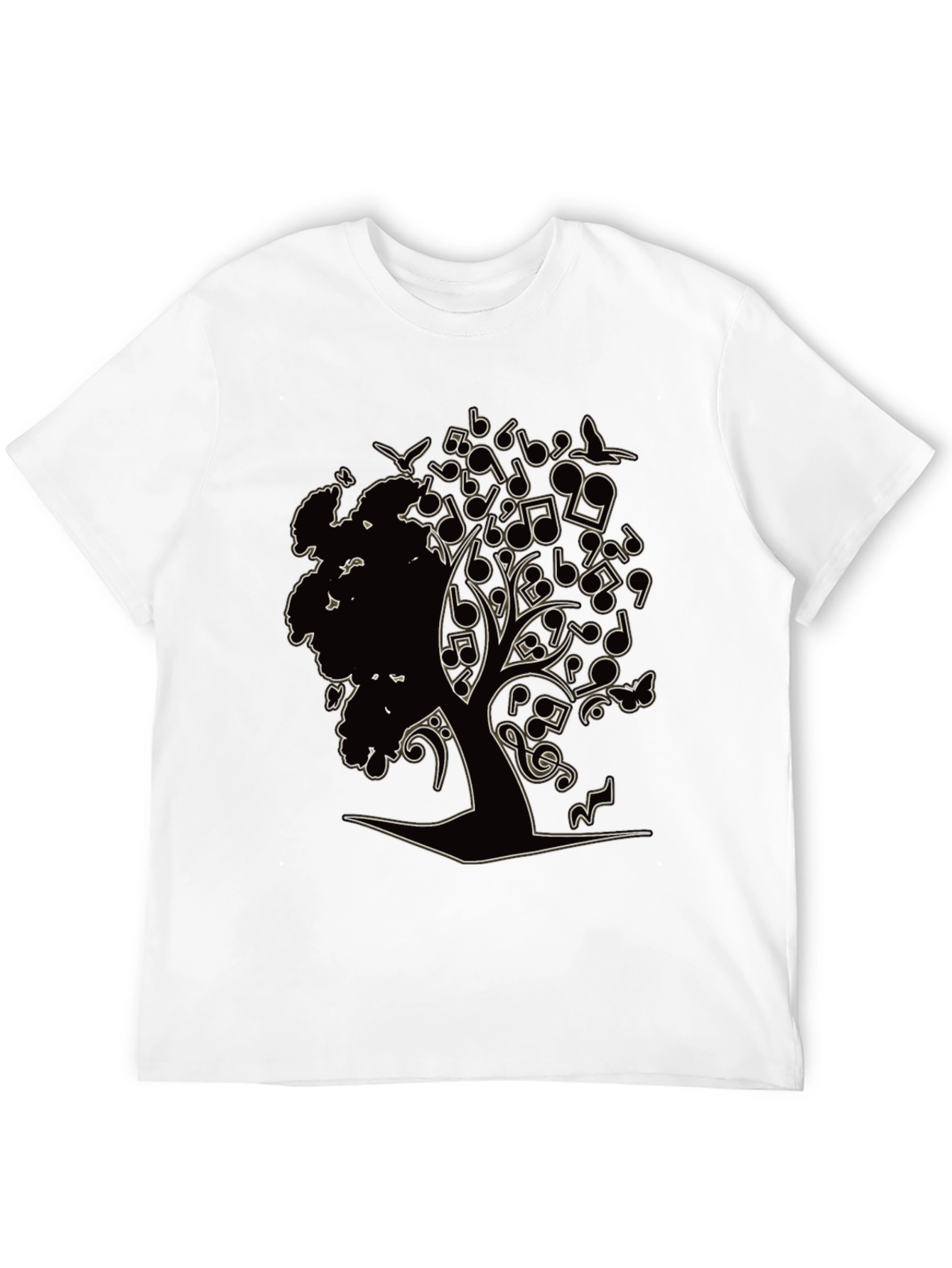 Music Tree Graphic T-Shirt - Unique Design
