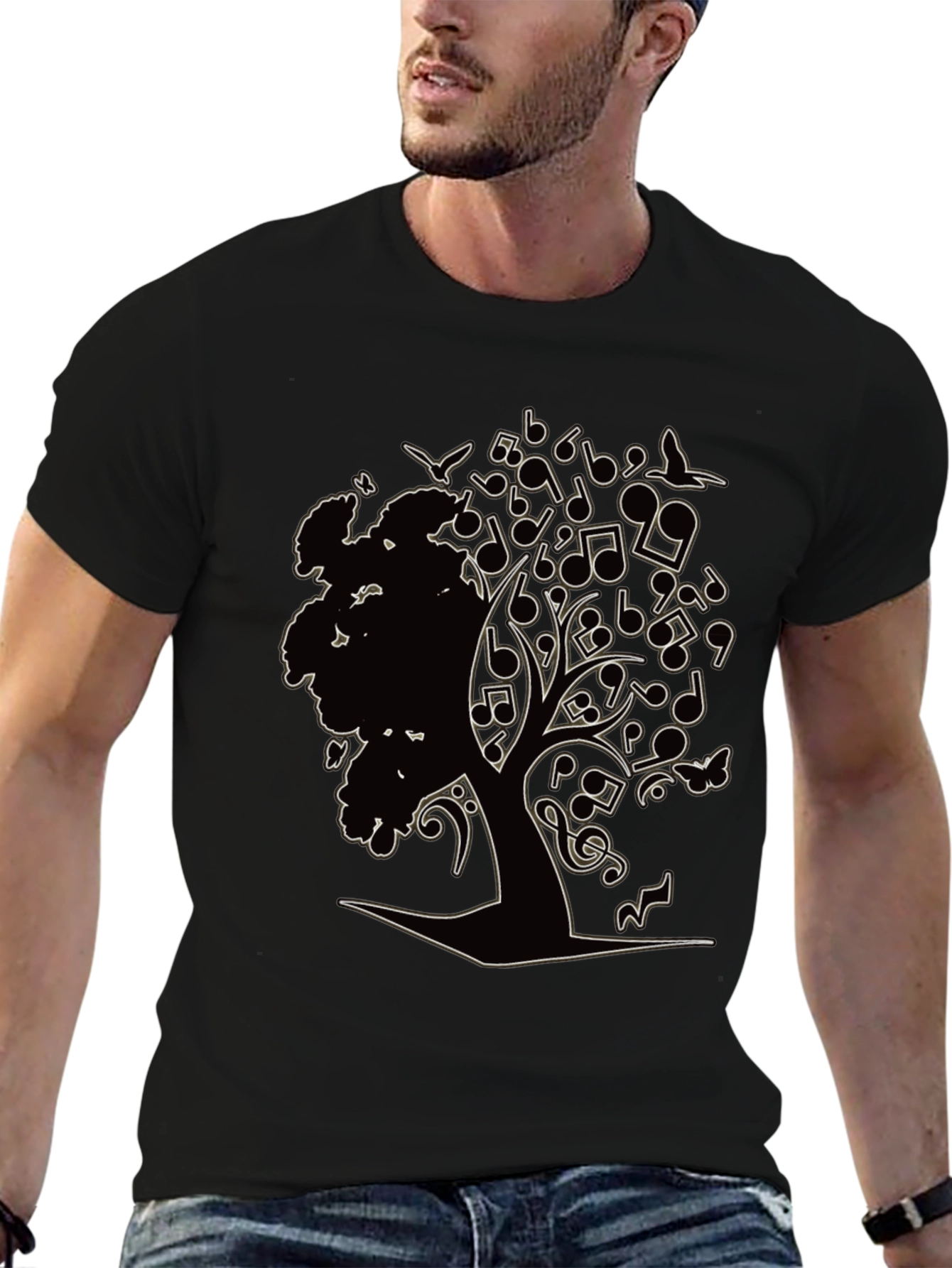 Music Tree Graphic T-Shirt - Unique Design