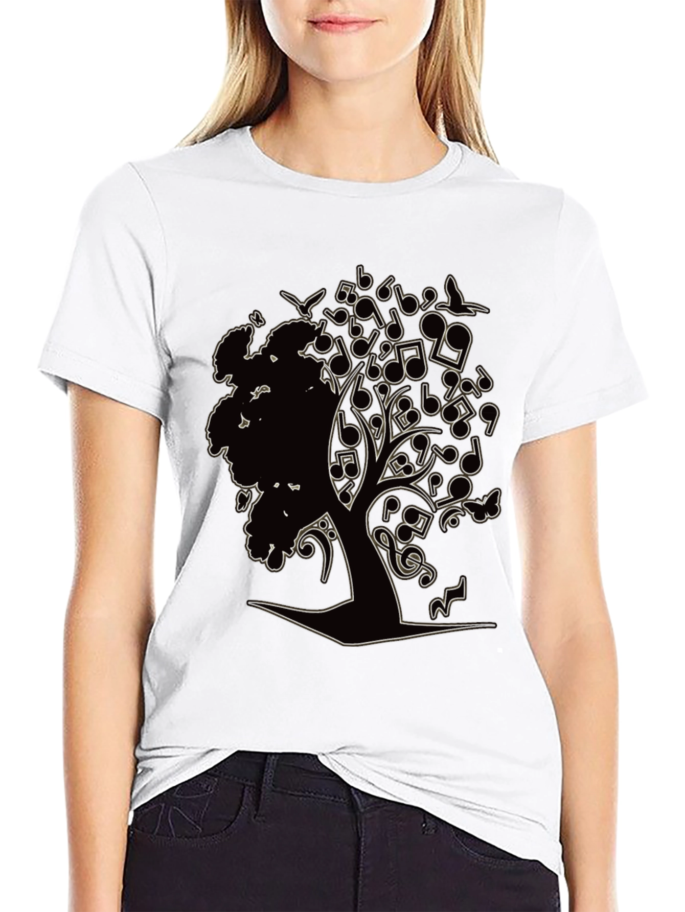 Music Tree Graphic T-Shirt - Unique Design