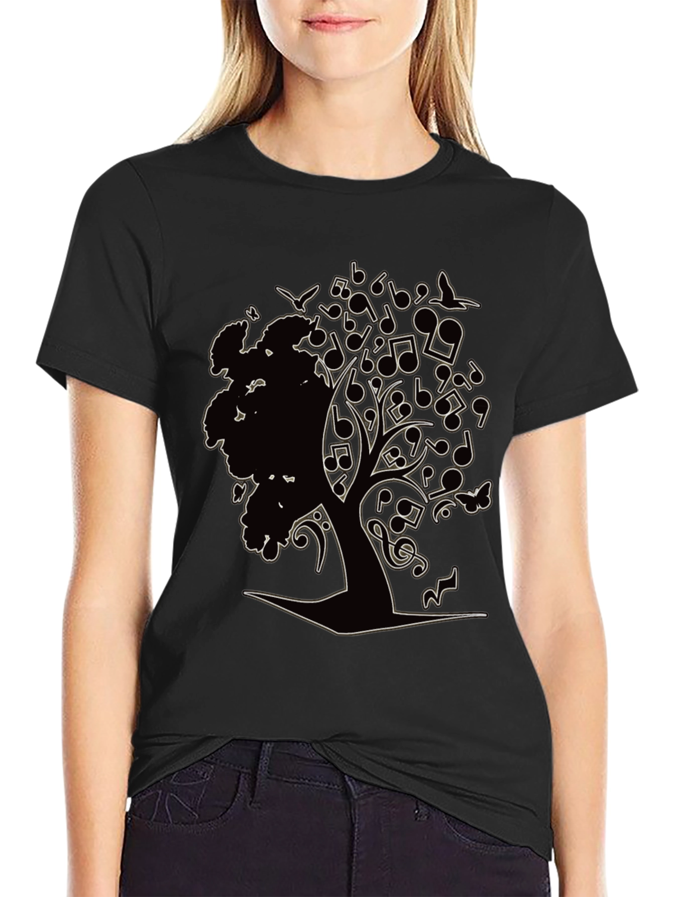 Music Tree Graphic T-Shirt - Unique Design