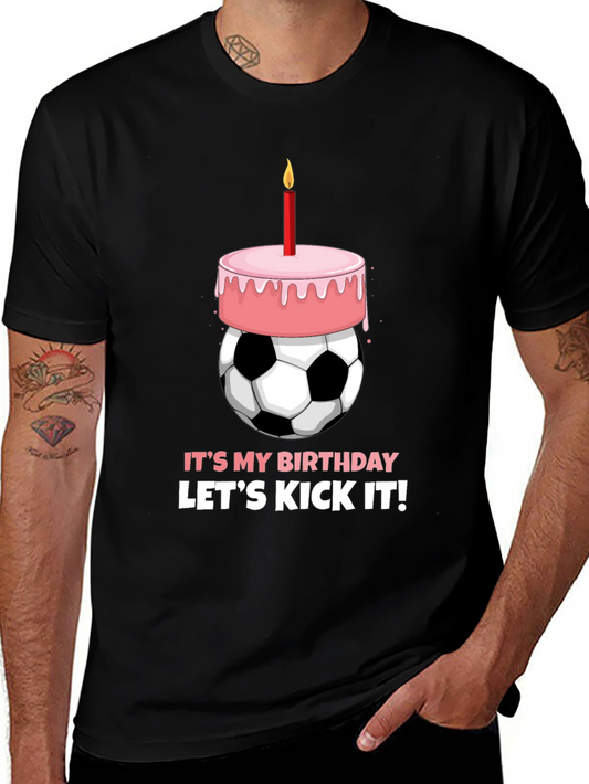 Birthday Soccer Ball Cake T-Shirt