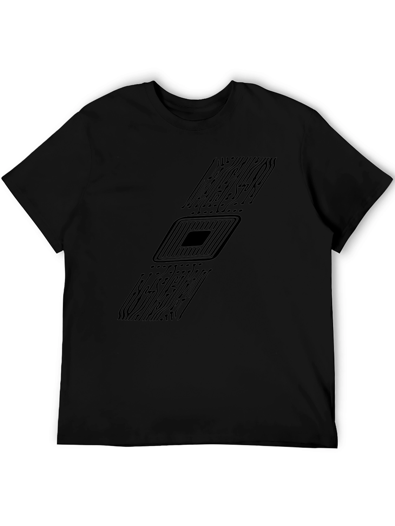 Circuit Board Graphic T-Shirt - Tech Enthusiast Style