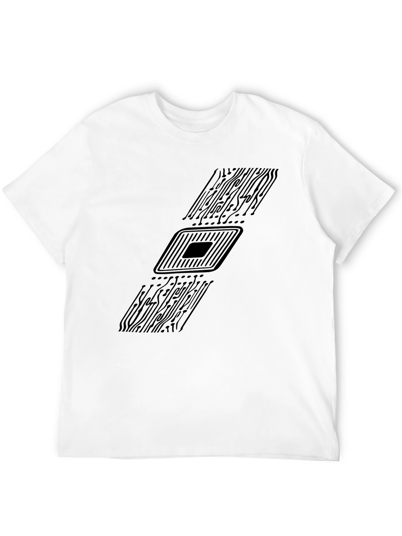 Circuit Board Graphic T-Shirt - Tech Enthusiast Style