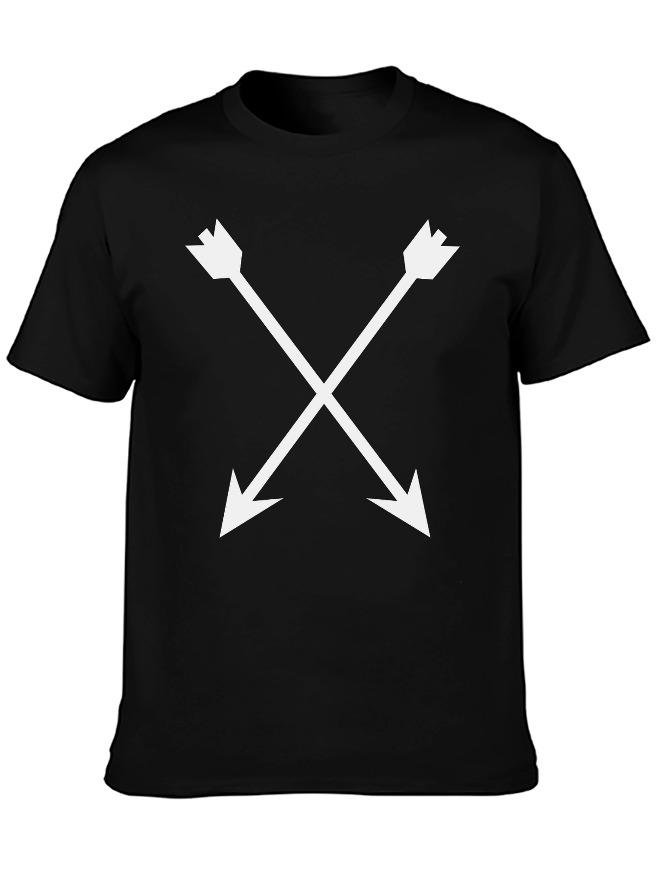 Arrow Cross Graphic Black T-Shirt