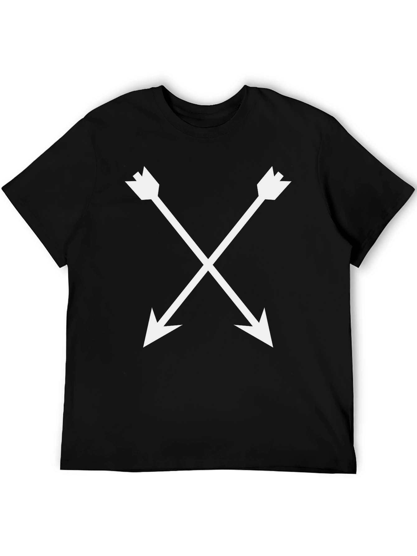 Arrow Cross Graphic Black T-Shirt