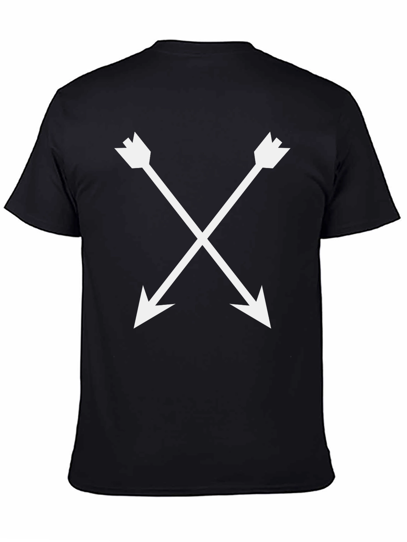 Arrow Cross Graphic Black T-Shirt