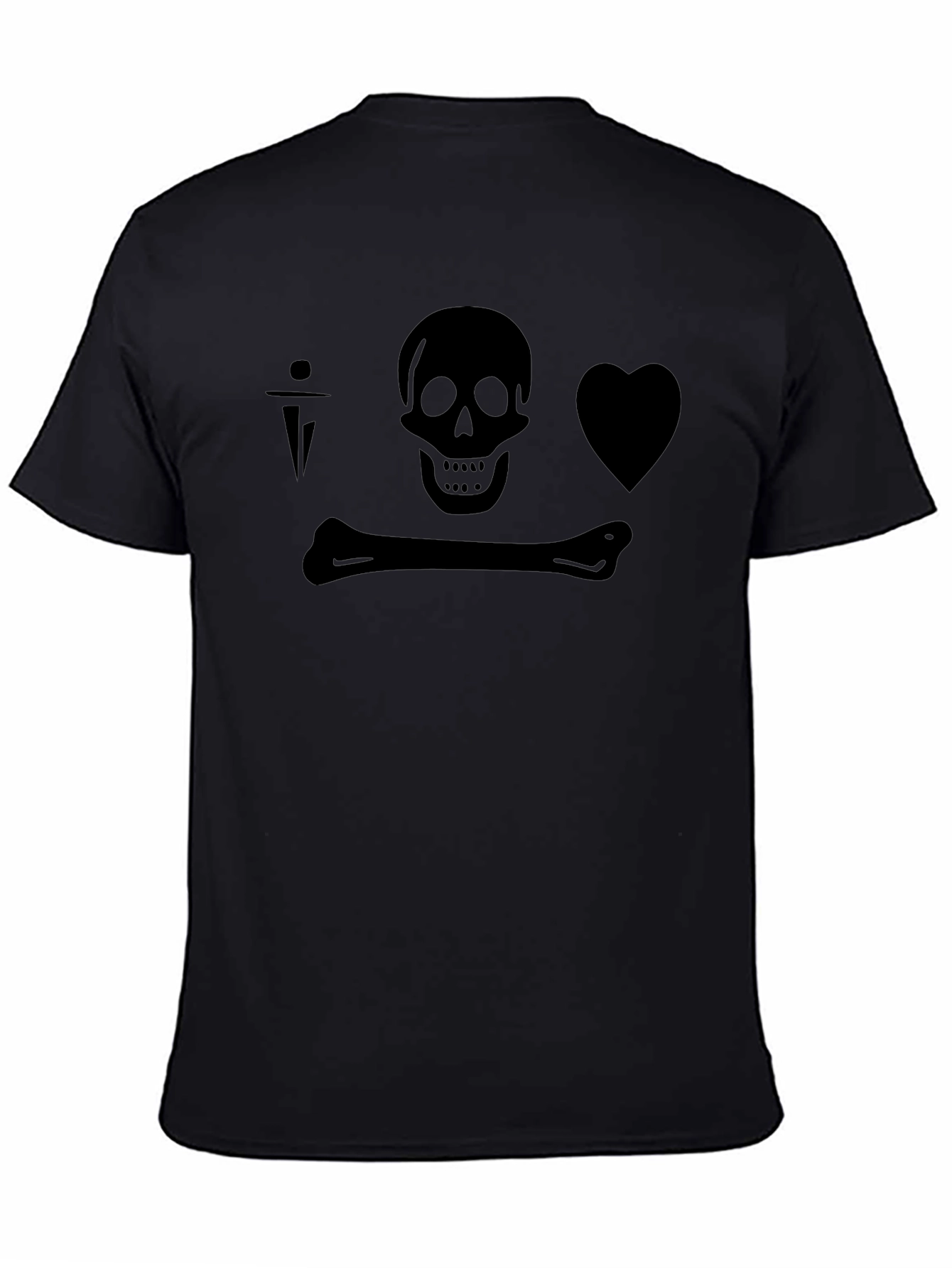 Skull & Crossbones Heart Tee - Pirate Inspired