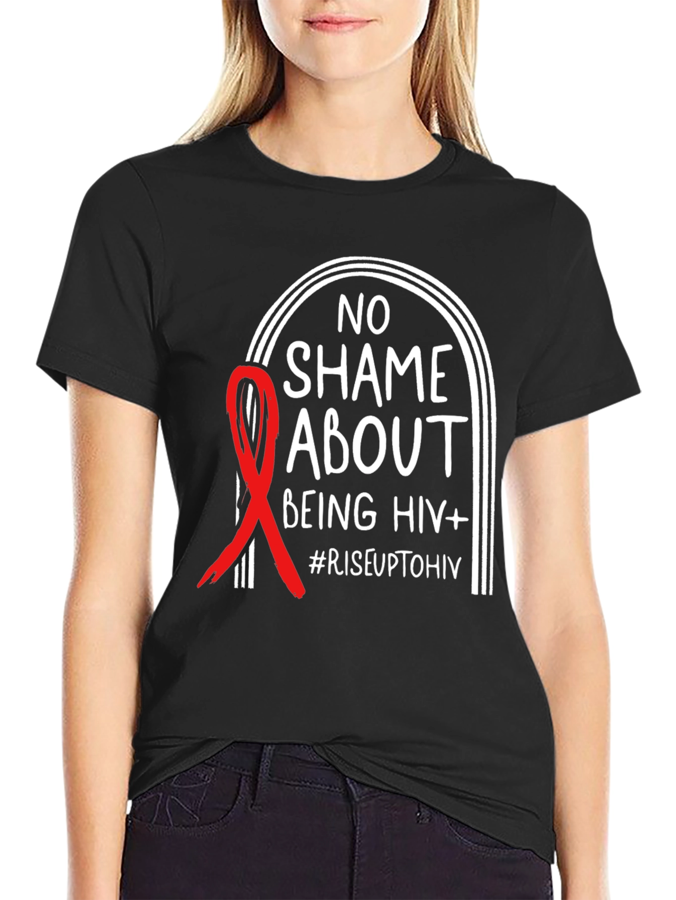 No Shame About Being HIV+ Awareness T-Shirt