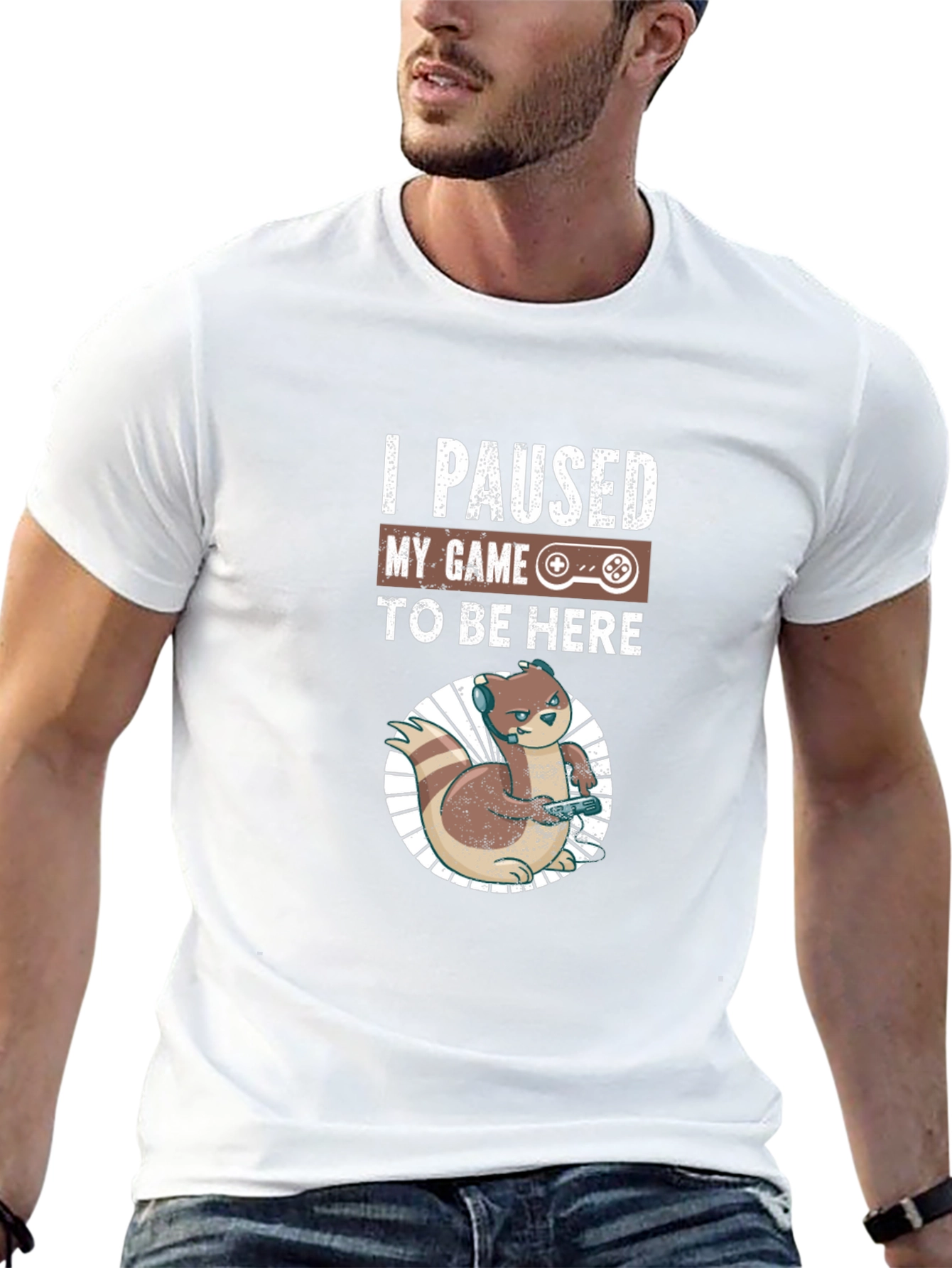 I Paused My Game to Be Here Gamer T-Shirt
